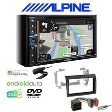 Alpine Navigation Apple CarPlay Android DAB für Peugeot Boxer 2006-2011 schwarz