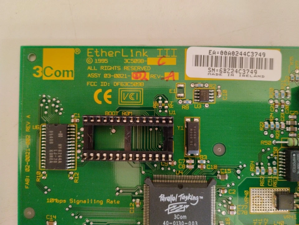 3COM etherlink iii 3c5098 Scheda di rete, SLOT ISA, MULTIPORTA, RJ45, BNC - Immagine 4 di 4