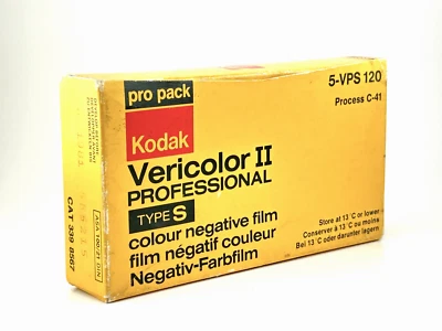 KODAK VERICOLOR II PRO Type S VPS-120 Color film ISO100 Pack 5Rolls exp. 1981 - Bild 1 von 4