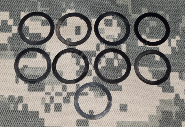 5/8 x 24 Barrel Muzzle Brake Alignment Shim Kit .308 7.62