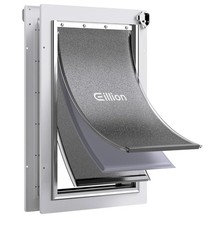 Eillion Dog Door Medium to large dog with Aluminum Frame, 3 Flaps, Metal Closing
