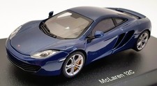 Autoart 1/43 Scale Model Car 56004 - 2011 McLaren MP4 12C - Blue