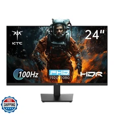 KTC 24 Inch 1080P Full HD Computer Monitor, 100Hz HDR10 Frameless Gaming Moni