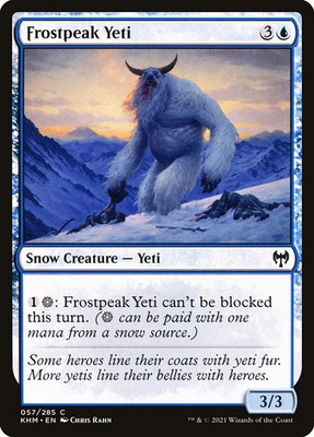 Frostpeak Yeti (057) Kaldheim KHM MTG Magic