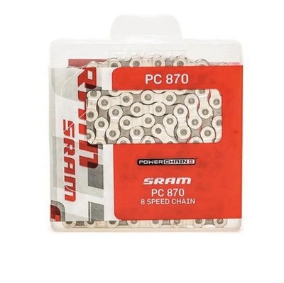  Sram PC 870 8-fach Fahrradkette 1/2'' x 3/32'' - 114 Glieder - NEU / MwSt.