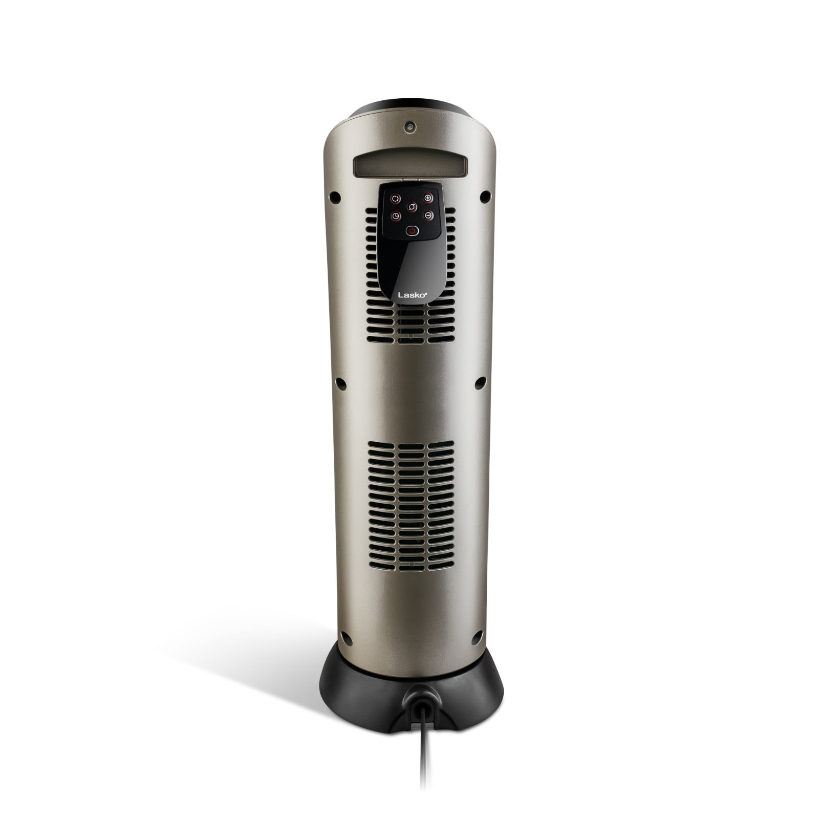 Lasko Oscillating Ceramic Tower Space Heater with Remote Control, 751320, Black