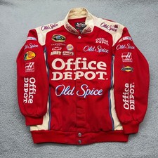 Chase Authentics Tony Stewart NASCAR Mens Large Red Office Depot Racing Jacket