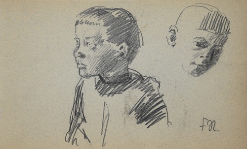 Franz Reinhardt 1881-1946 München / 2 Zeichnungen um 1911 Frauen Kinder Mädchen - Picture 13 of 22