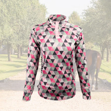 Joobi Coolmax Girls' sz 15-16 Long Sleeve 1/4 Zip Pullover Kaleidoscope NWT