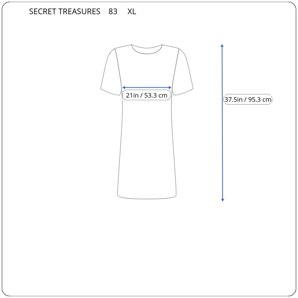 Camisón Secret Treasures para mujer XL cuello con volantes negro lunares salón Foto 2 de 4