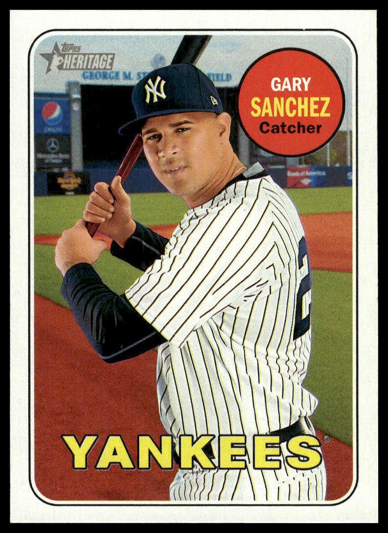 2018 Topps Heritage #191 Gary Sanchez New York Yankees NM+