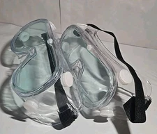 2 pack Safety Goggles, Adjustable, Lightweight Anti-Fog Protective Safety Clear 