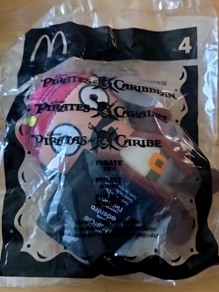 McDonald's Prirates of The Caribbean Happy Meal Toys Lot of 5 ALL Jack Sparrow! - Image 3 of 3