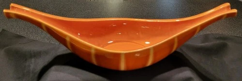 Vintage MCM Hull Continental Persimmon Console Bowl #51
