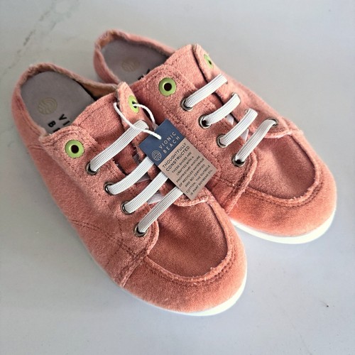 Vionic Beach Breeze Sneaker orange Frottee Damen 6,5 Slipper Pantoletten NEU - Bild 1 von 7