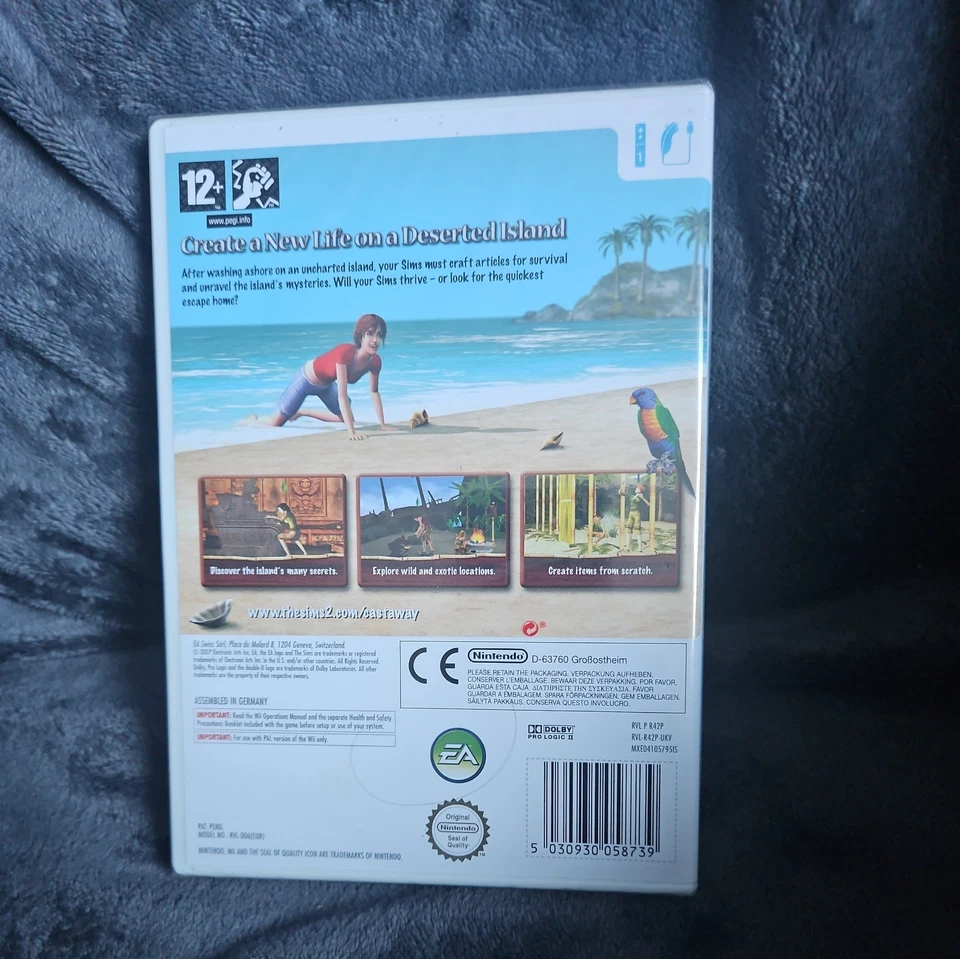 The Sims 2 Castaway Nintendo Wii Game PAL New Factory Sealed Rare - Image 2 of 2