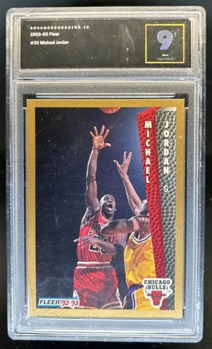 1992-93 Fleer Michael Jordan #32 Bulls AGI 9