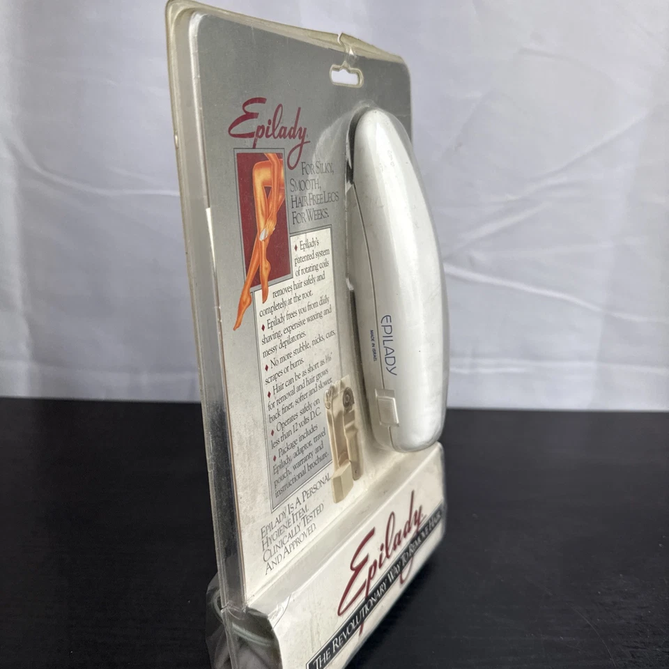 Depiladora de 3 bobinas Epilady C1000 de colección años 80 blanca depilación NUEVA STOCK ANTIGUA SELLADA Foto 2 de 4