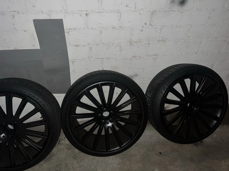 Keskin Felgen 22 Zoll Mattschwarz + Bereifung 265/35 ZR 22 - Bild 3 von 4