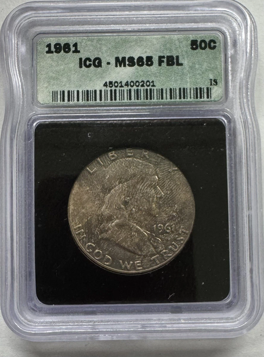 MS 65 Graded 1961 Franklin Half Dollars (1948-1963) for sale | eBay
