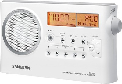 Sangean  Handfunkgerät PR-D4 Digital Dusting AM/FM - LED Orange Lesbar+
