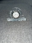 Vintage Waterford Crystal Small Mini Mantle Clock w/Waterford Clock Face