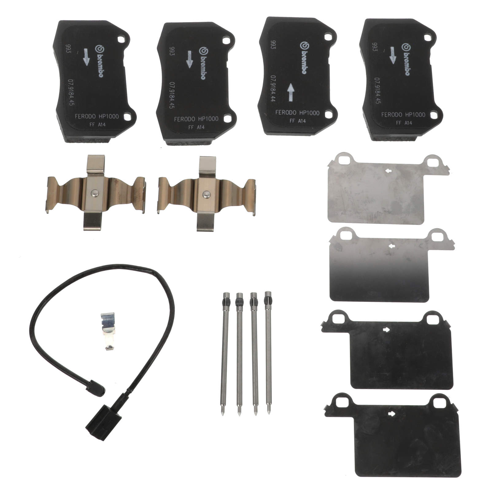 GENUINE MASERATI 03-07 Quattroporte 07-13 GranTurismo Frnt Brake Pads Kit 216226