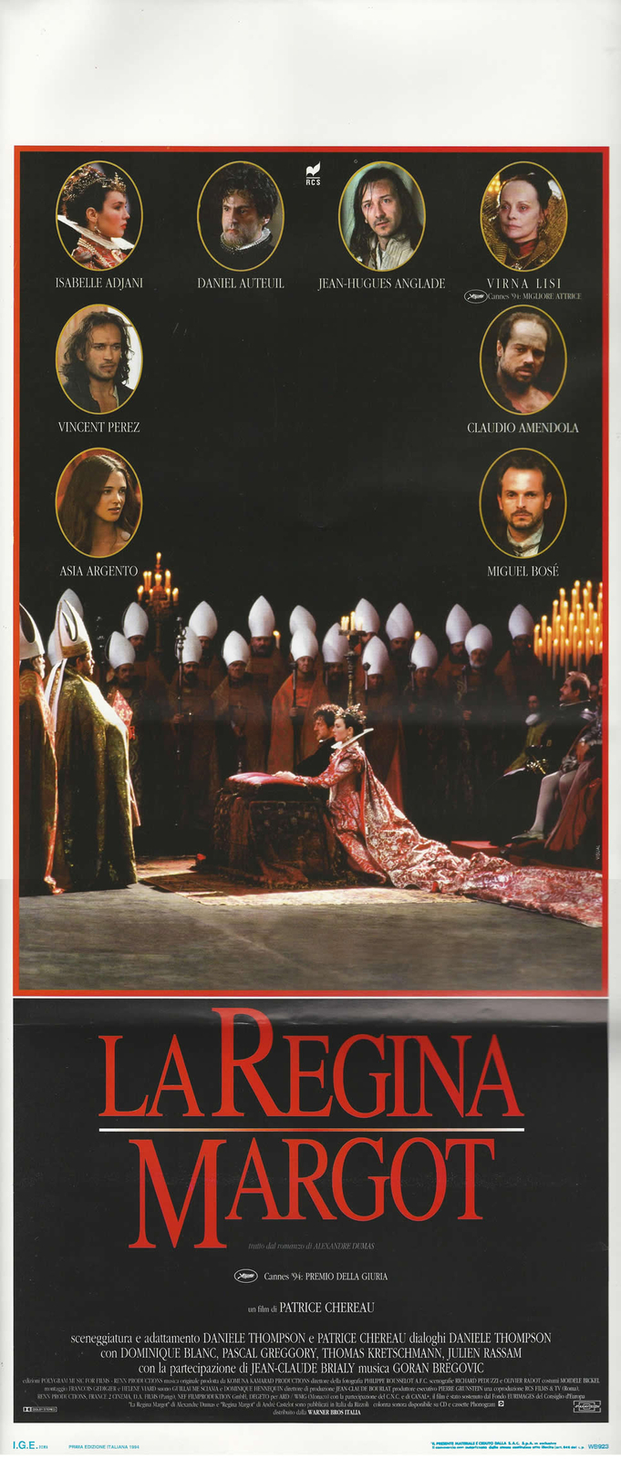 Locandina originale film La regina Margot (1994) - Regia di Patrice Chéreau