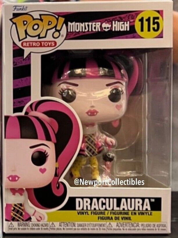 Funko Pop Draculaura Monster High #115 Retro Toys IN HAND + Protector