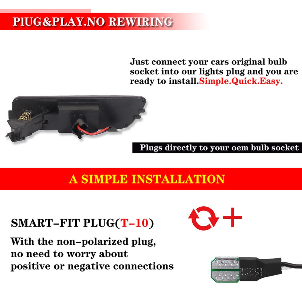 Para 99-06 VW Jetta Golf Cabrio R32 MK4 Blanco LED Luces Delanteras 1 Par Foto 4 de 4