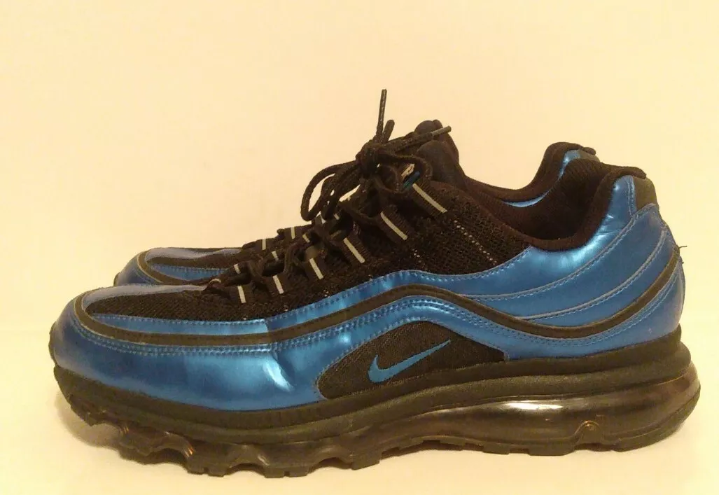 Nike Air Max 95 360 24-7 BLACK/BLUE SPARK-WHITE Shoes Sz 12