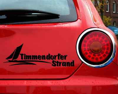 Samunshi Aufkleber Timmendorfer Strand  25 Farben 8 Größen