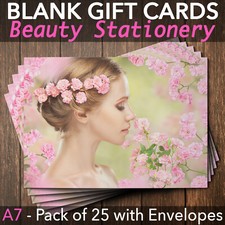 Gift Voucher Card Beauty Salon Spa Wellness Hairdresser Facial x25 + Envelopes
