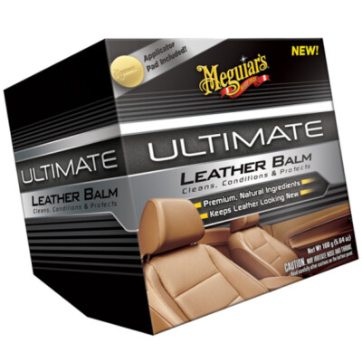 (165,00 /kg) Meguiars Ultimate Leather Balm Lederpfleger Lederpflege 160g + Pad