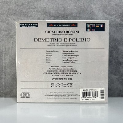 Gioachino Rossini - Demetrio E Polibio / Gonzales, Mingardo CD 2