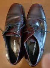Men's Johnston  Murphy Size 10 Shoes Brown Leather Laceup Excellent Condition.