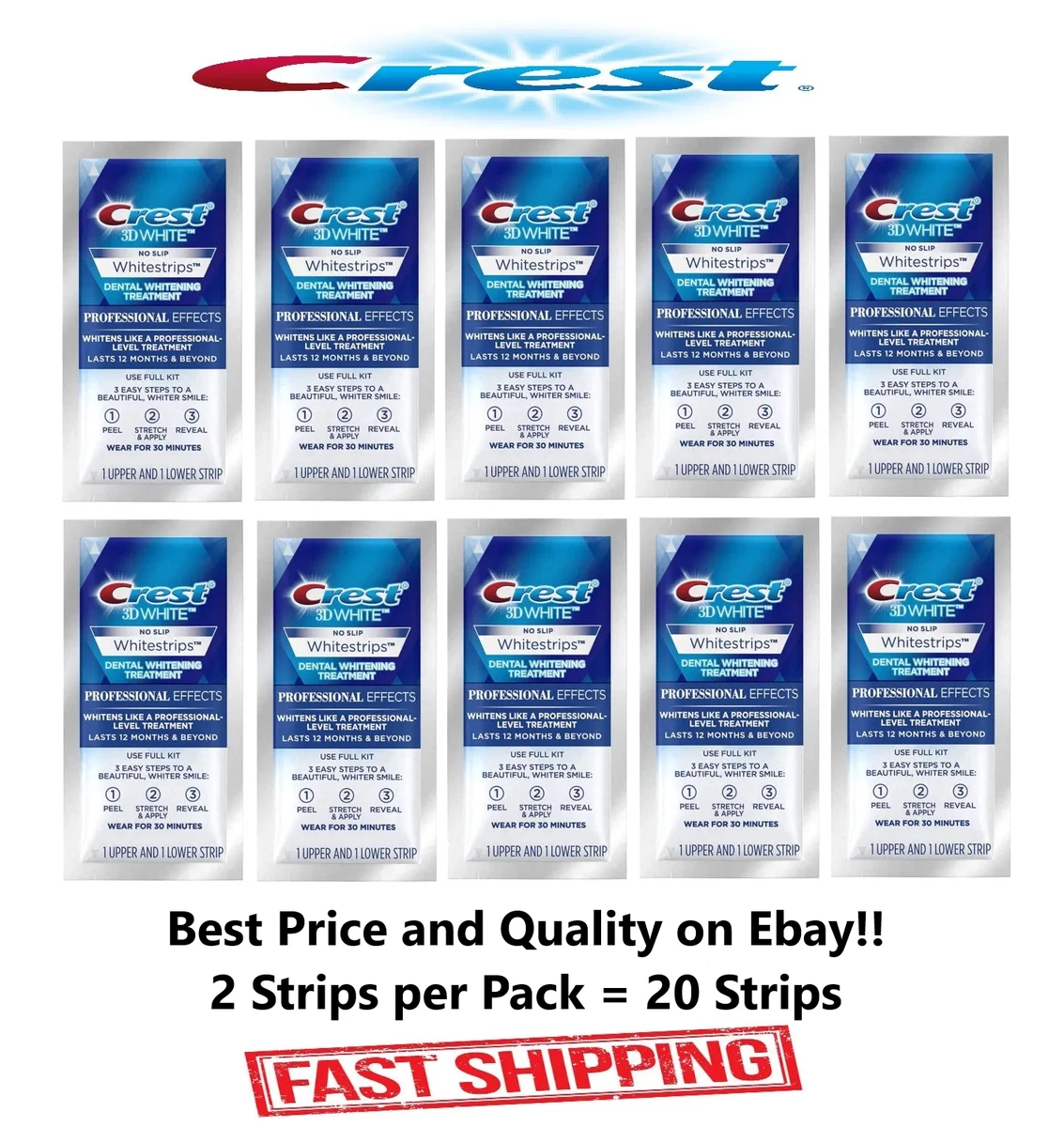 Crest 3d white no slip deals