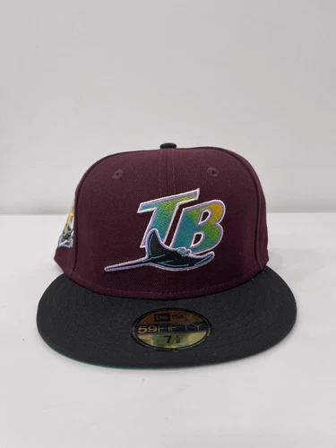 New Era Hat Club Exclusive Tampa Bay Devil Rays 20 Year Ann. Fitted Cap 7 1/8