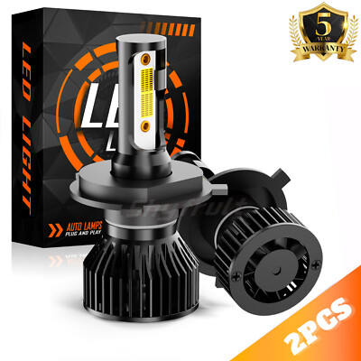 H4 9003 HB2 LED Headlight Bulbs Kits Super Bright 1000000LM 6500K White