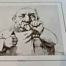 Charles Bragg Vtg Print Dr Medicine Pediatrician Hospital Office Sardonic  Humor