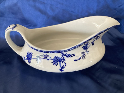 Antike William Adams ''DELFT'' Sauciere/Sauce um 1891