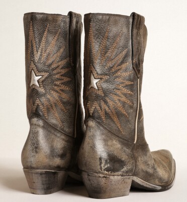 【関税込み】Golden ★Wishstarウエスタンブーツ GWF00136F Golden Goose Wishstar leather western boots GWF00136 F004885