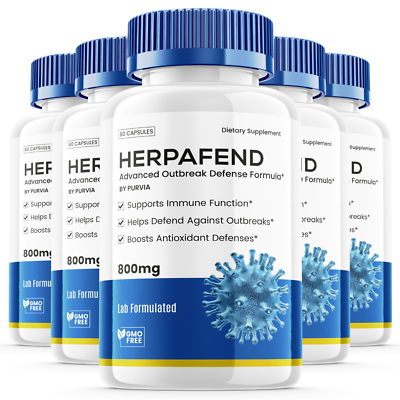 #ad 5 Pack Herpafend Advanced Supplement Extreme Strength Overall Wellness Support $69.95