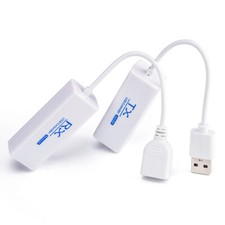 USB 2.0 RJ45 200m Network Extender Adapter Cable TX RX Sender Receiver