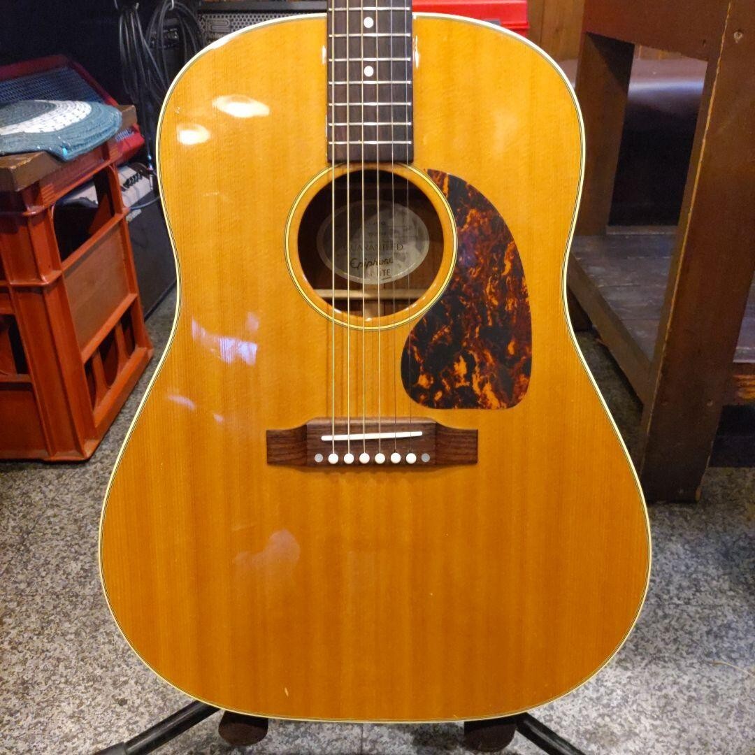 Epiphone J-45 Elite Acoustic Guitar, Japan Made, 2002 Model, Hard