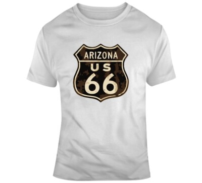 Rusted Arizona Route 66 Road Sign T Shirt
