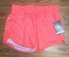 Athletic Works Girls Orange Running Shorts Size L 10-12 Plus - NWT