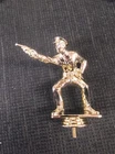 lot of 9 trophy parts 4 5/8" tall topper male police officer pistol PDU 618-G