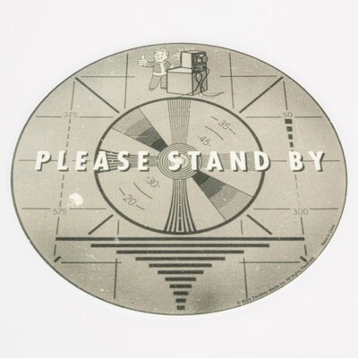 Fallout 76 Please Stand By Vinyl Record Slip Mat Felt Slipmat