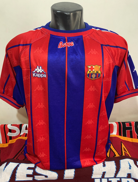 1997-98 FCバルセロナ 2nd ユニフォーム Kappa サイズL 【公式通販】